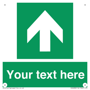 Safe condition Custom arrow up sign